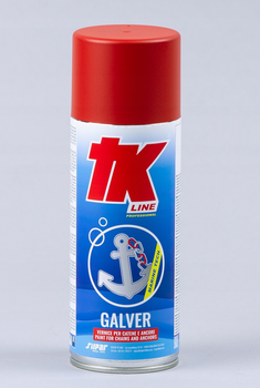 FARBA CZERWONA OCHRONNA DO KOTWIC I ŁAŃCUCHÓW - TK LINE GALVER 400ml