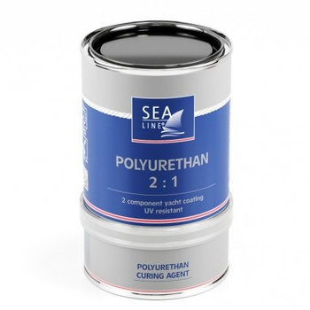 SEA-LINE FARBA POLIURETANOWA 2K CZARNA 6262 750ml