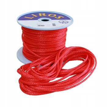 Lina 100% DYNEEMA LIROS D-Pro 2mm Fałowa / Red