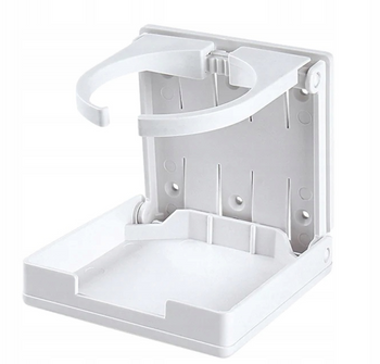 UCHWYT SKŁADANY NA KUBEK, BUTELKĘ SFTS1-01 BIAŁY