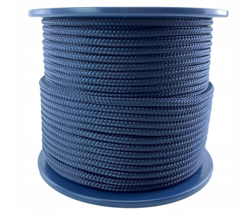 LINA ŻEGLARSKA 5mm X 10m GRANATOWA do LAZY JACK - pleciona z rdzeniem 450KG