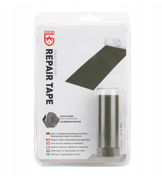 TAŚMA ZIELONE SAMOPRZYLEPNE ŁATKI ŁATKA DO NAPRAWY ODZIEŻY KURTEK GEAR AID