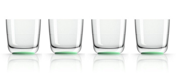 SZKLANKI WHISKY PALM 285ml - ZESTAW 4 SZT. PM840S ZIELEŃ