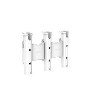 WIESZAK / STOJAK POKŁADOWY BIAŁY UCHWYT NA 3 WĘDKI SEAFLO SFRH04-03-02W