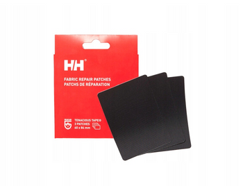 ŁATKI ŁATKA CZARNA DO NAPRAWY ODZIEŻY KURTKI SPODNI HELLY HANSEN - 3 SZTUKI
