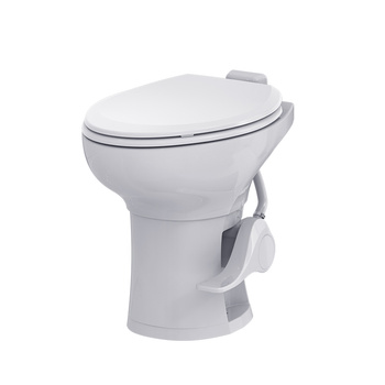 TOALETA STACJONARNA RĘCZNA DO KAMPERA JACHTU CERAMICZNA SEAFLO SFRTCH-02-01