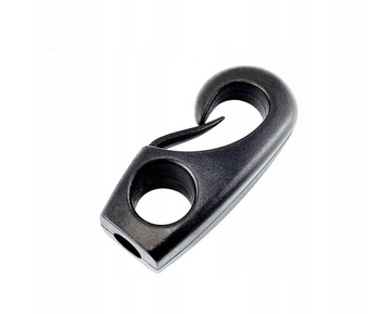 KARABIŃCZYK PLASTIKOWY CZARNY 8mm do LIN GUMOWYCH  CAPELLA 3724310