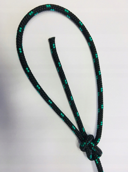 LINA ŻEGLARSKA 5mm CZARNA do LAZY JACK 10metrów - pleciona z rdzeniem 450KG