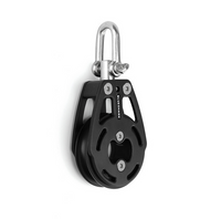 BLOCZEK REGATOWY ŁOŻYSKOWANY 57mm ALUMINIOWY POJEDYNCZY Blue Shark - 2310