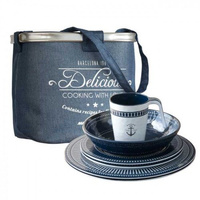 ZESTAW NACZYŃ Z MELAMINY SAILOR SOUL 6 OS. 25 EL. 14144