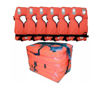 KAMIZELKA RATUNKOWA PAS RATUNKOWY 6 sztuk 100N LALIZAS 40-120kg KAPOK CE