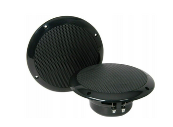 GŁOŚNIKI WODOODPORNE CZARNE DO JACHTU MOTORÓWKI 147mm 80W