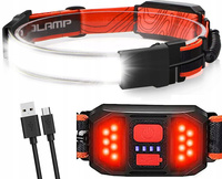 LATARKA CZOŁOWA / CZOŁÓWKA LED COB 350LM USB BRIGHTENLUX BT-HL9075 / TM-G13  