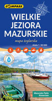 ŻEGLARSKA LAMINOWANA MAPA MAZUR / JEZIOR WJM